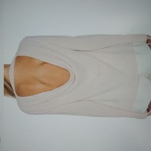 Halston Heritage NWOT Cashmere Open Back Sweater